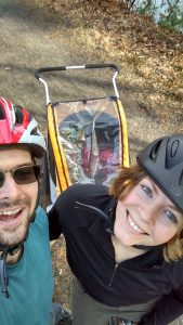 My Wife karisa and I go biking on my time off