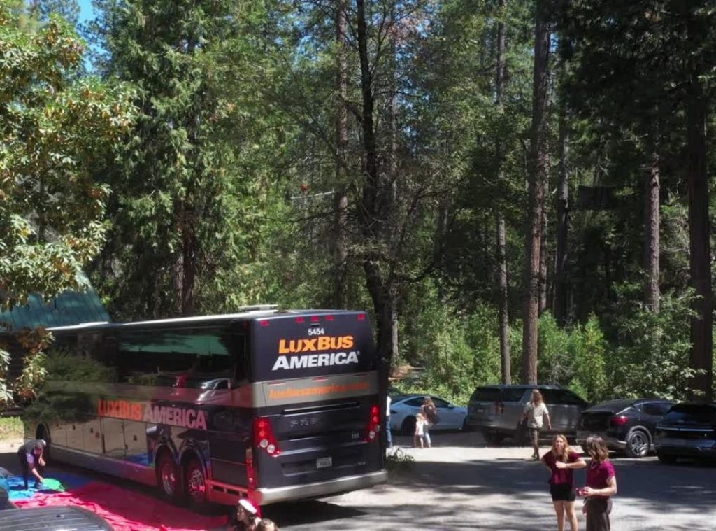 bus at camp
